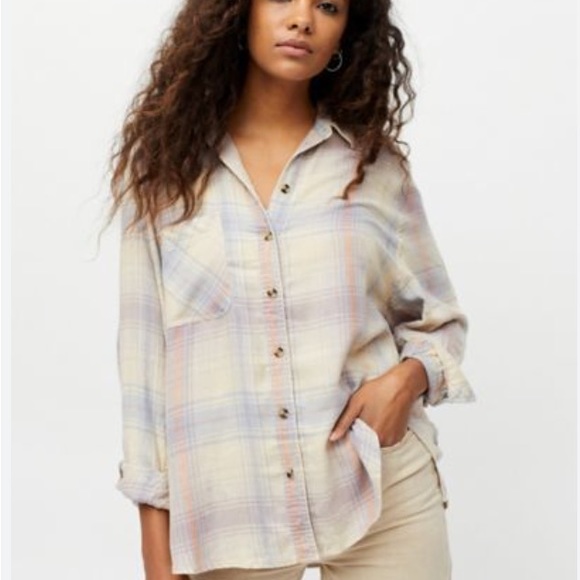 Urban Outfitters BDG Women’s Keanu Flannel Button Down Shirt - Medium - Picture 2 of 9